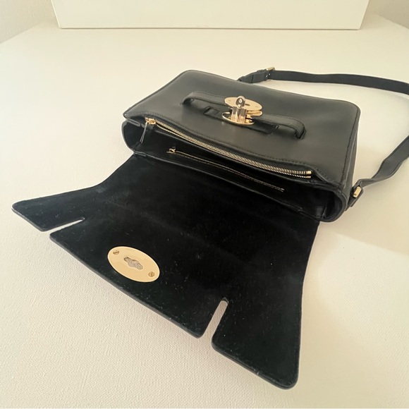 Mulberry bayswater black leather crossbody handbag - Picture 8 of 9
